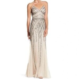 Vintage 90s Jump Hand Beaded Sequin Prom Dress Sz 1/2 - GREAT CONDITION!